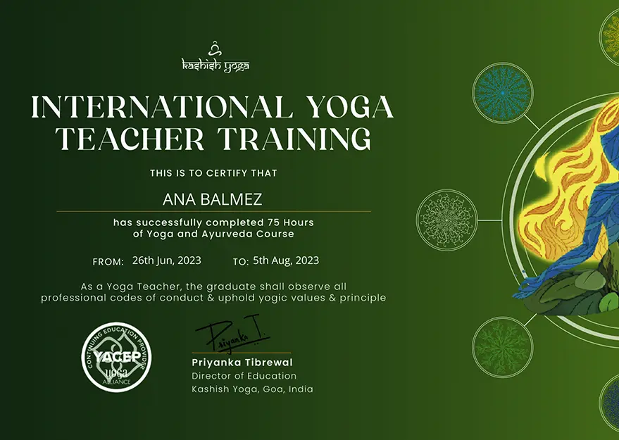 Yoga teacher training certification, 75 hours yoga course